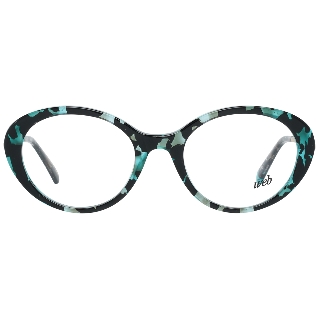 Web Oval glasses in Blue with Metal frame, model Web Optical Frame WE5302 56A 51, from Burghley & Co – Luxury eyewear UK