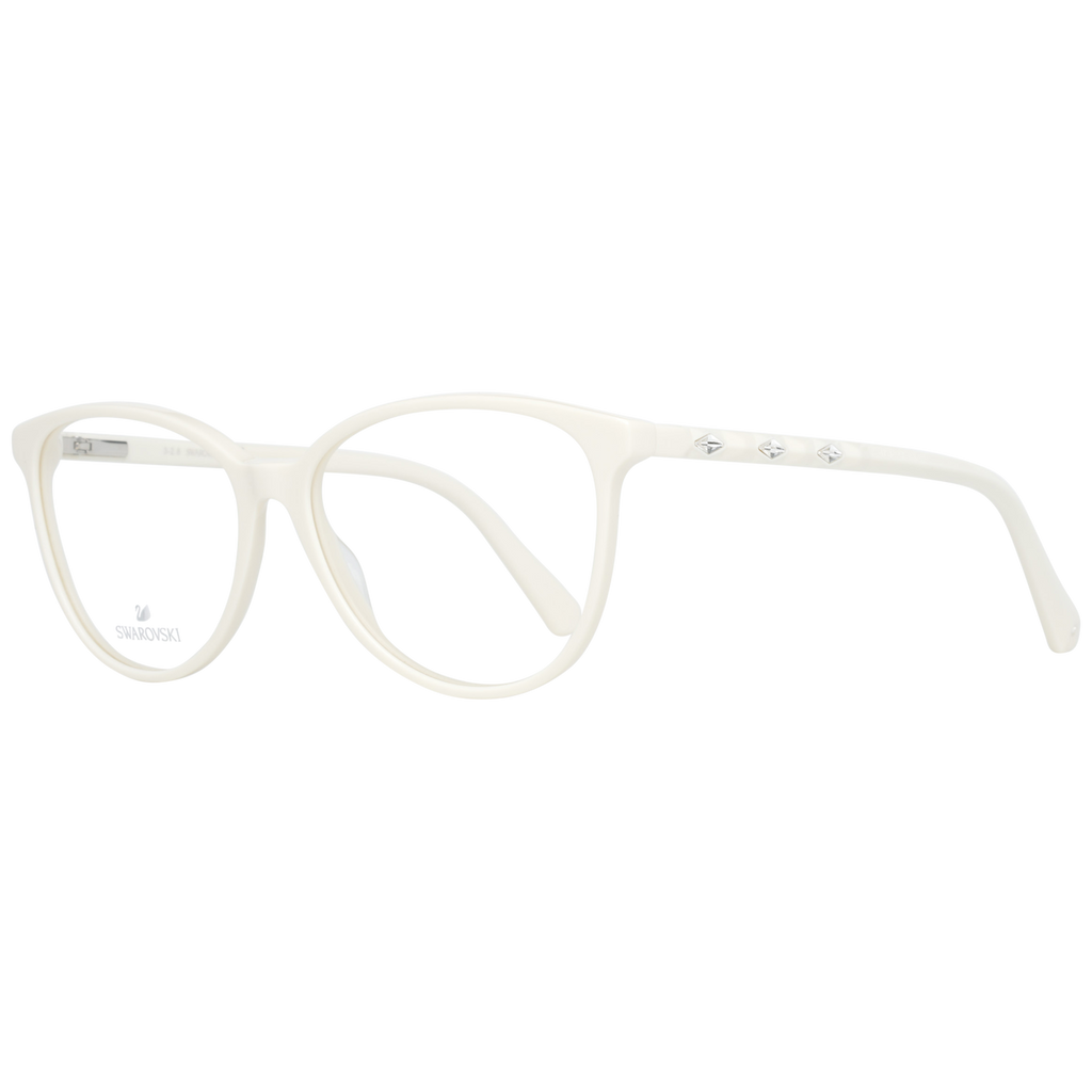 Swarovski glasses in White with Plastic frame, model Swarovski Optical Frame SK5301 021 54, from Burghley & Co – Luxury eyewear UK