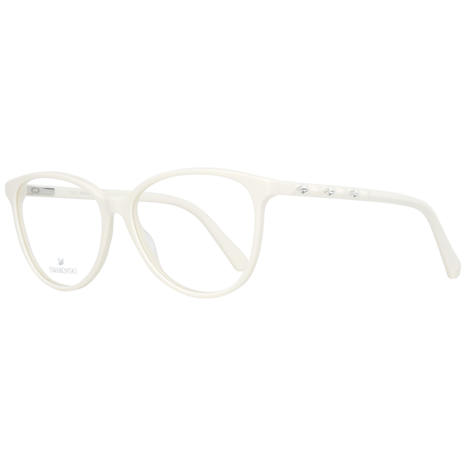 Swarovski glasses in White with Plastic frame, model Swarovski Optical Frame SK5301 021 54, from Burghley & Co – Luxury eyewear UK