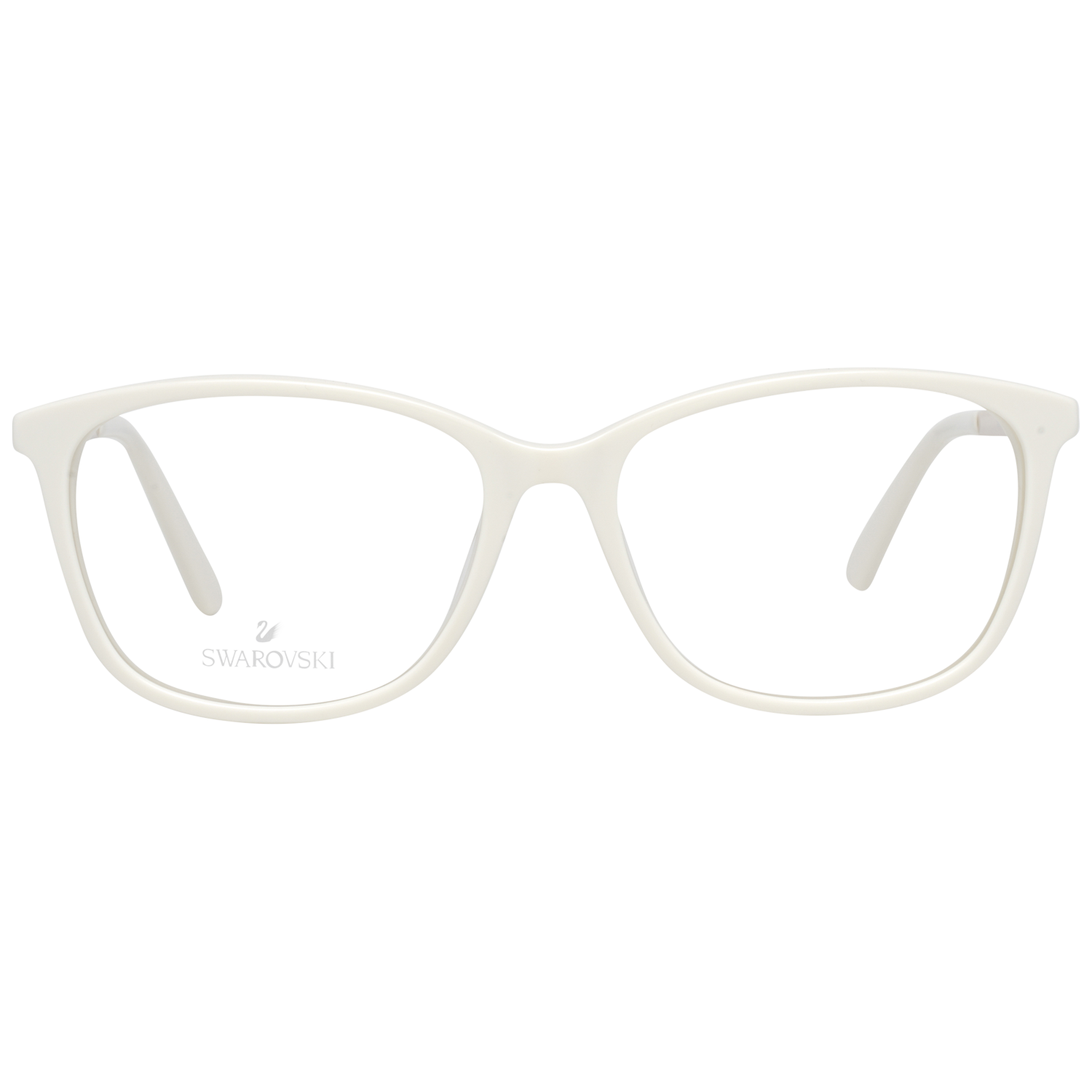 Swarovski Rectangle glasses in White with Metal frame, model Swarovski Optical Frames SK5308 52021, from Burghley & Co – Luxury eyewear UK