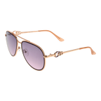 Guess Aviator sunglasses in Gold and Pink with Metal frame, model Guess Sunglasses GF0344 5628U, from Burghley & Co – Luxury eyewear UK