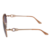 Guess Aviator sunglasses in Gold and Pink with Metal frame, model Guess Sunglasses GF0344 5628U, from Burghley & Co – Luxury eyewear UK