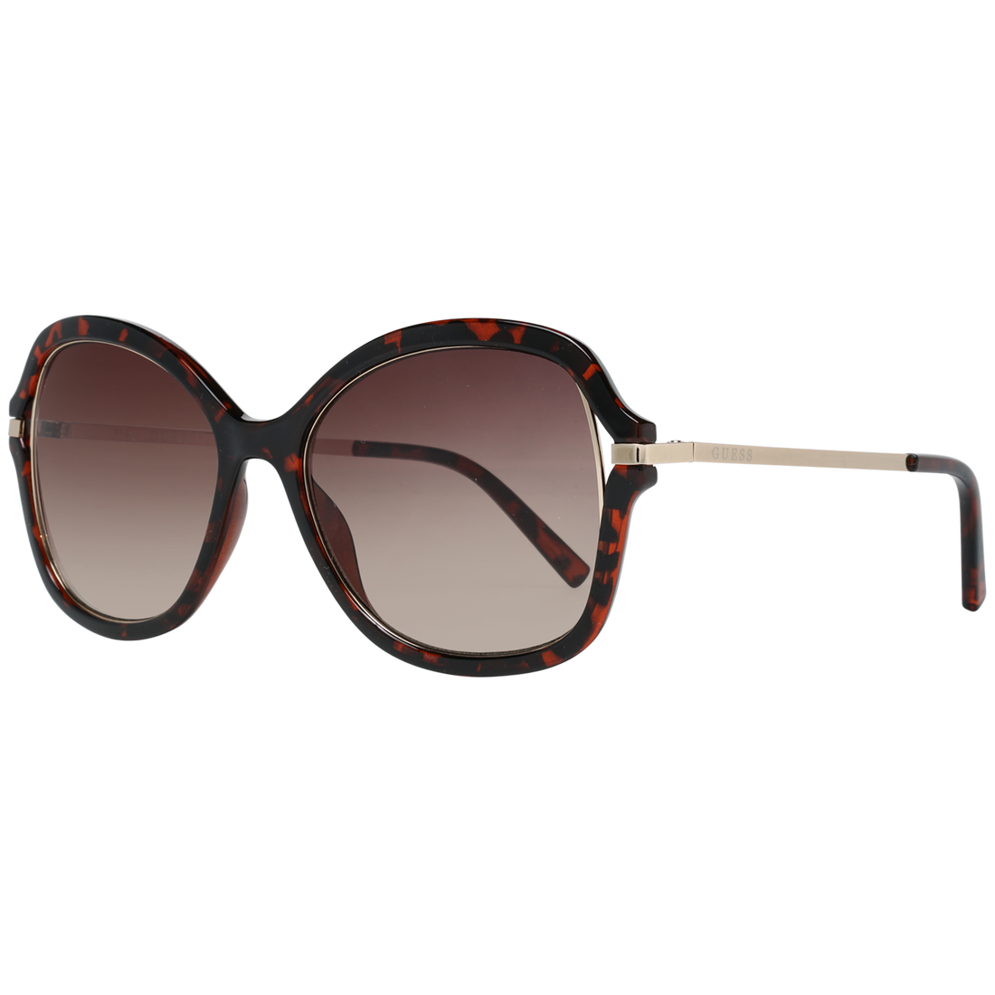 Guess sunglasses in Brown with Metal frame, model Guess Sunglasses GF0352 5452F, from Burghley & Co – Luxury eyewear UK