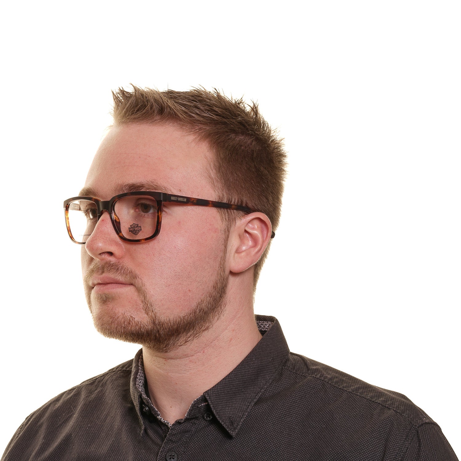 Harley-Davidson glasses in Brown with Plastic frame, model Harley-Davidson Optical Frames HD0800 54052, from Burghley & Co – Luxury eyewear UK