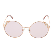 Guess Round sunglasses in Gold and Pink with Metal frame, model Guess Sunglasses GF0355 5828T, from Burghley & Co – Luxury eyewear UK