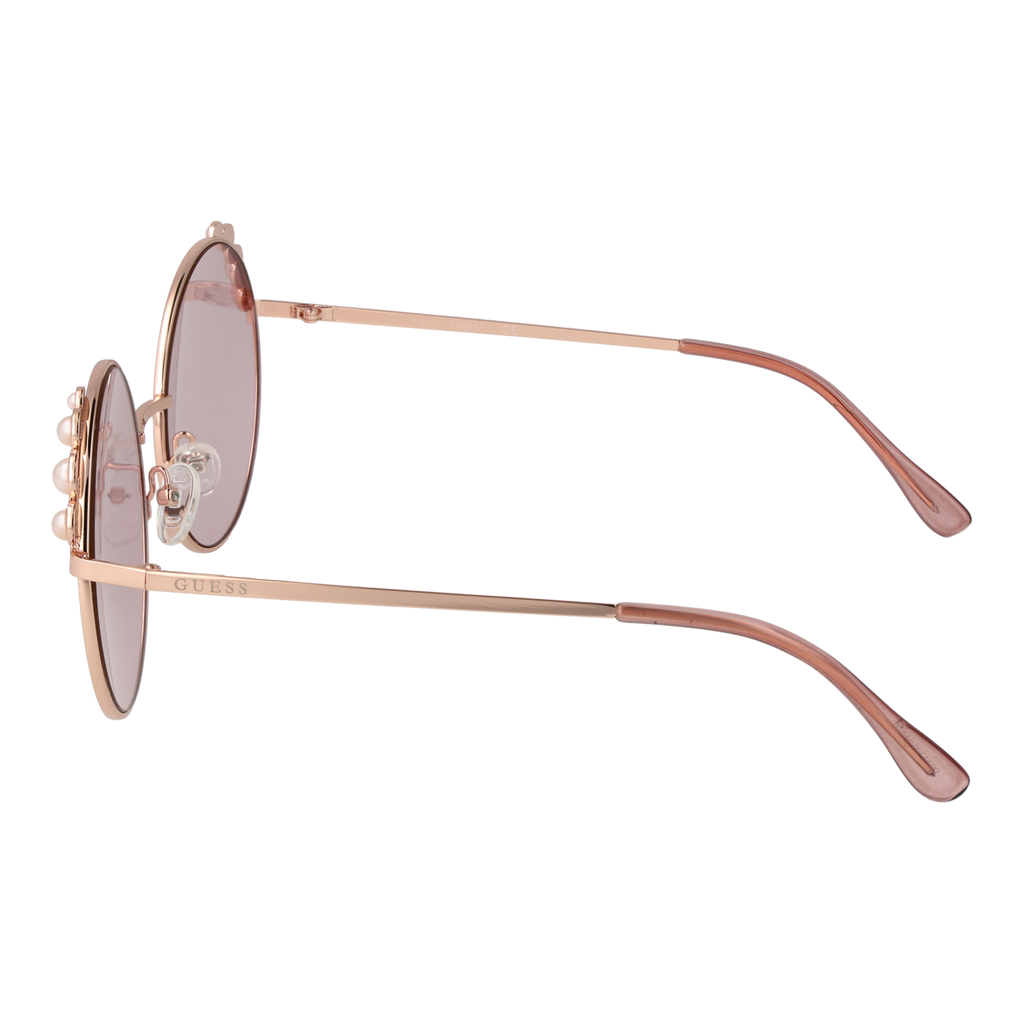 Guess Round sunglasses in Gold and Pink with Metal frame, model Guess Sunglasses GF0355 5828T, from Burghley & Co – Luxury eyewear UK