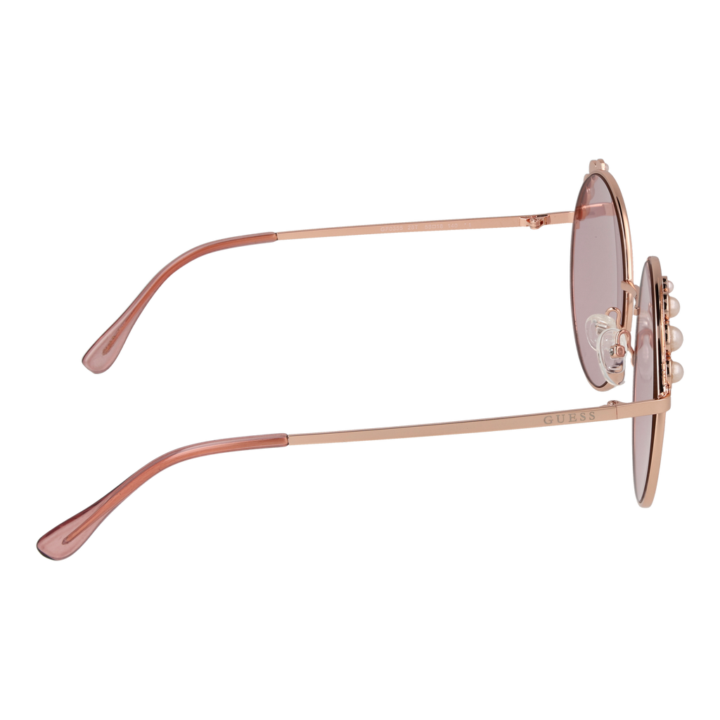 Guess Round sunglasses in Gold and Pink with Metal frame, model Guess Sunglasses GF0355 5828T, from Burghley & Co – Luxury eyewear UK