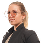 Guess Round sunglasses in Gold and Pink with Metal frame, model Guess Sunglasses GF0355 5828T, from Burghley & Co – Luxury eyewear UK