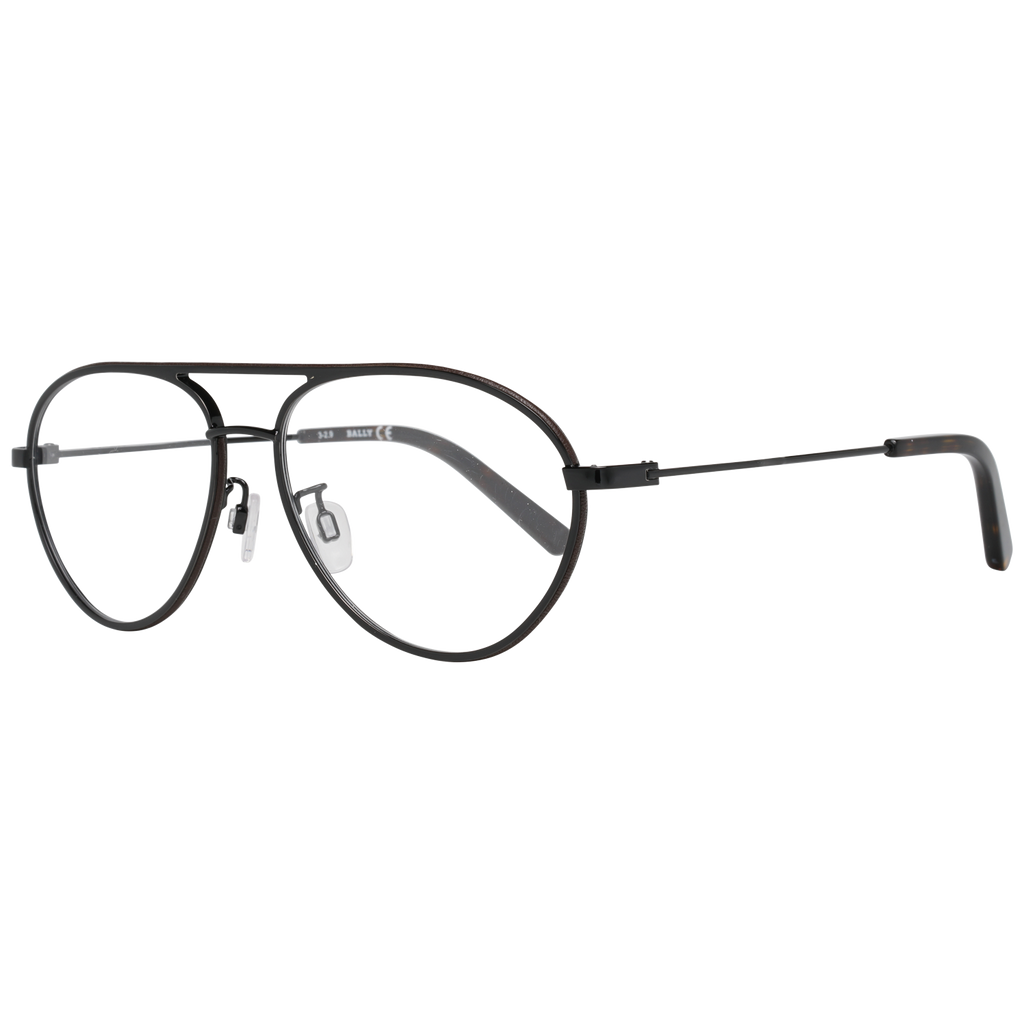 Bally Aviator glasses in Black with Metal frame, model Bally Optical Frames BY5013-H 57001, from Burghley & Co – Luxury eyewear UK