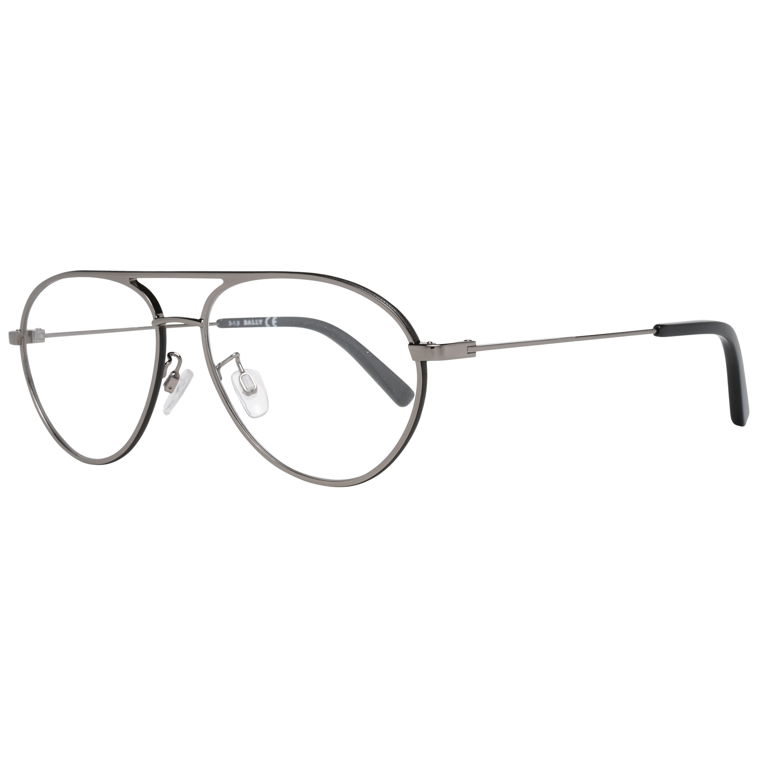 Bally Aviator glasses in Gunmetal with Metal frame, model Bally Optical Frames BY5013-H 57008, from Burghley & Co – Luxury eyewear UK