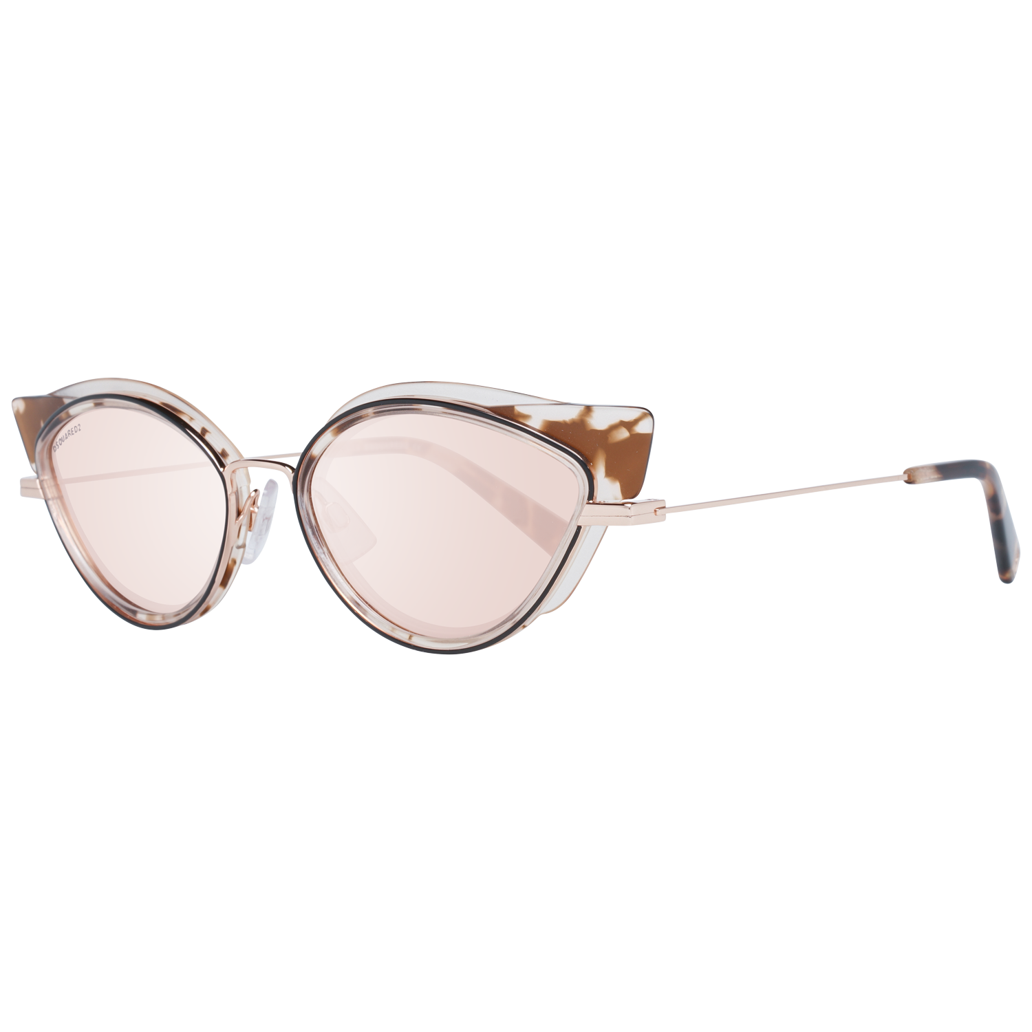 Dsquared2 Cat-eye sunglasses in Brown with Metal frame, model Dsquared2 Sunglasses DQ0336 5455U, from Burghley & Co – Luxury eyewear UK