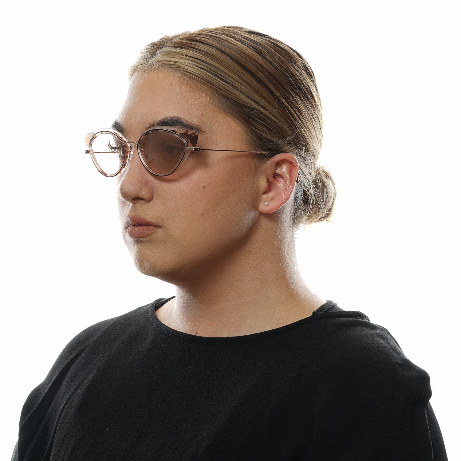 Dsquared2 Cat-eye sunglasses in Brown with Metal frame, model Dsquared2 Sunglasses DQ0336 5455U, from Burghley & Co – Luxury eyewear UK