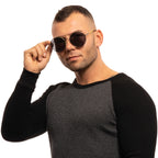 Gant Oval sunglasses in Gunmetal with Metal frame, model Gant Sunglasses GA7117 08A 58, from Burghley & Co – Luxury eyewear UK