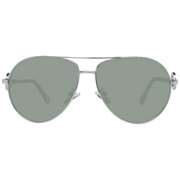 Guess Aviator sunglasses in Silver with Metal frame, model Guess Sunglasses GF0364 5910X, from Burghley & Co – Luxury eyewear UK