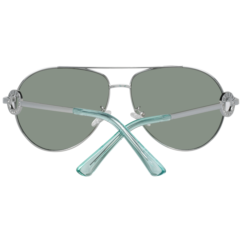 Guess Aviator sunglasses in Silver with Metal frame, model Guess Sunglasses GF0364 5910X, from Burghley & Co – Luxury eyewear UK