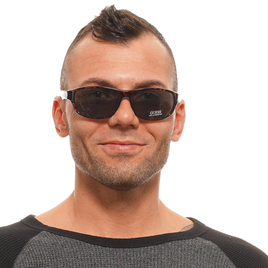 Guess Rectangle sunglasses in Brown with Plastic frame, model Guess Sunglasses GF0210 6252N, from Burghley & Co – Luxury eyewear UK