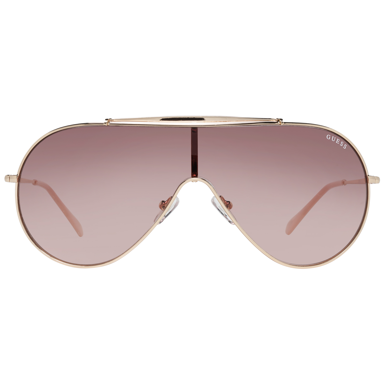 Guess sunglasses in Gold and Pink with Metal frame, model Guess Sunglasses GF0370 0032T, from Burghley & Co – Luxury eyewear UK