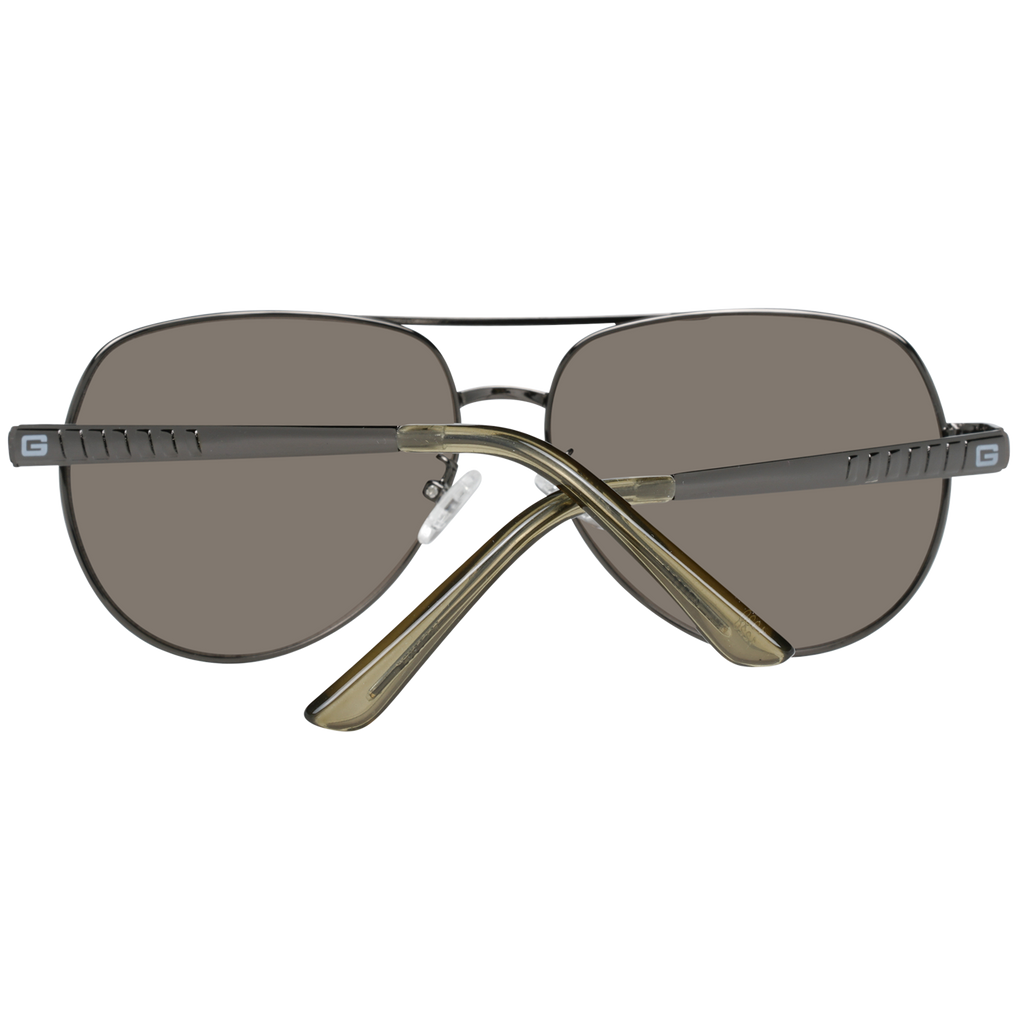 Guess Aviator sunglasses in Gunmetal with Metal frame, model Guess Sunglasses GF0215 08C 60, from Burghley & Co – Luxury eyewear UK
