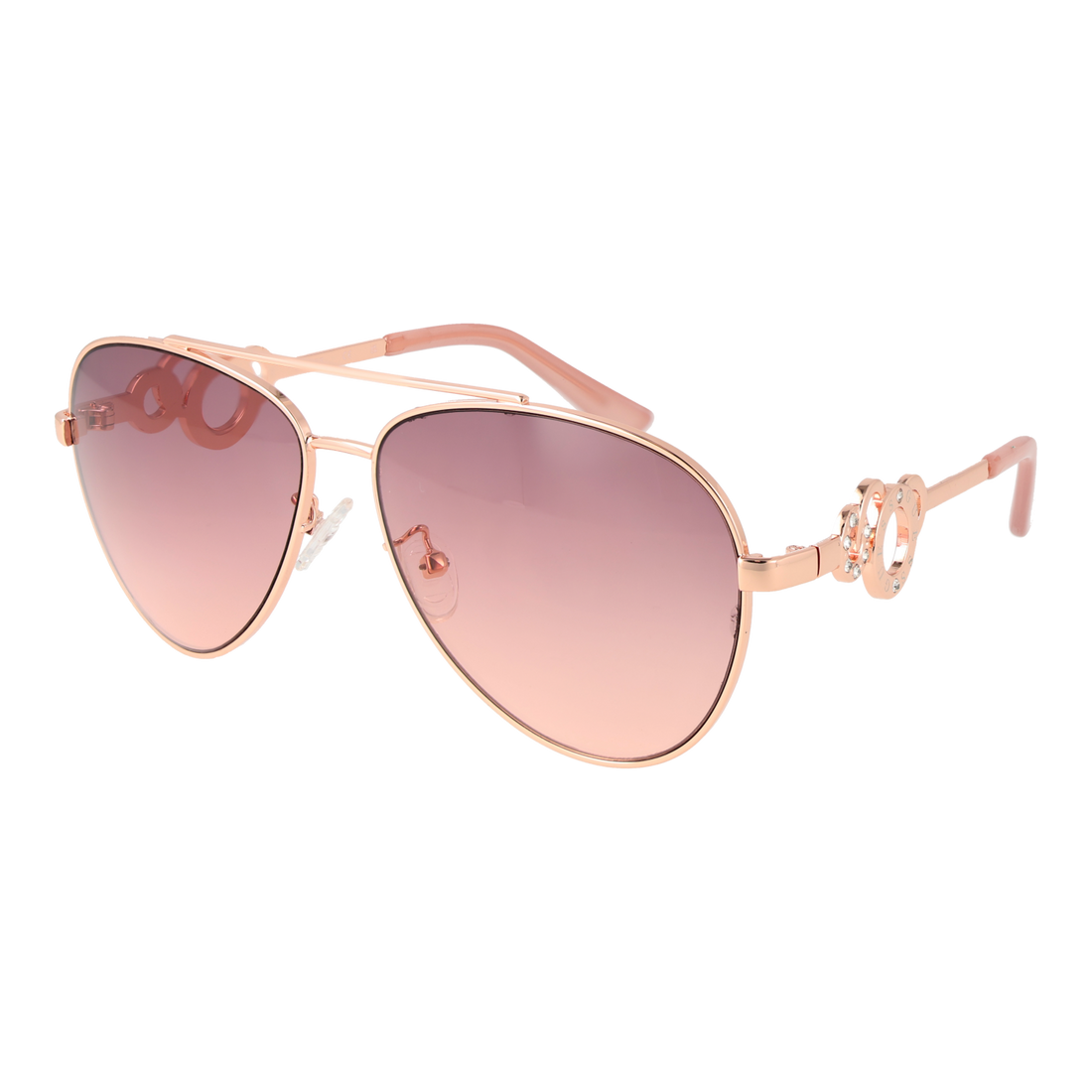 Guess Aviator sunglasses in Gold and Pink with Metal frame, model Guess Sunglasses GF0365 5928Z, from Burghley & Co – Luxury eyewear UK