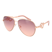 Guess Aviator sunglasses in Gold and Pink with Metal frame, model Guess Sunglasses GF0365 5928Z, from Burghley & Co – Luxury eyewear UK