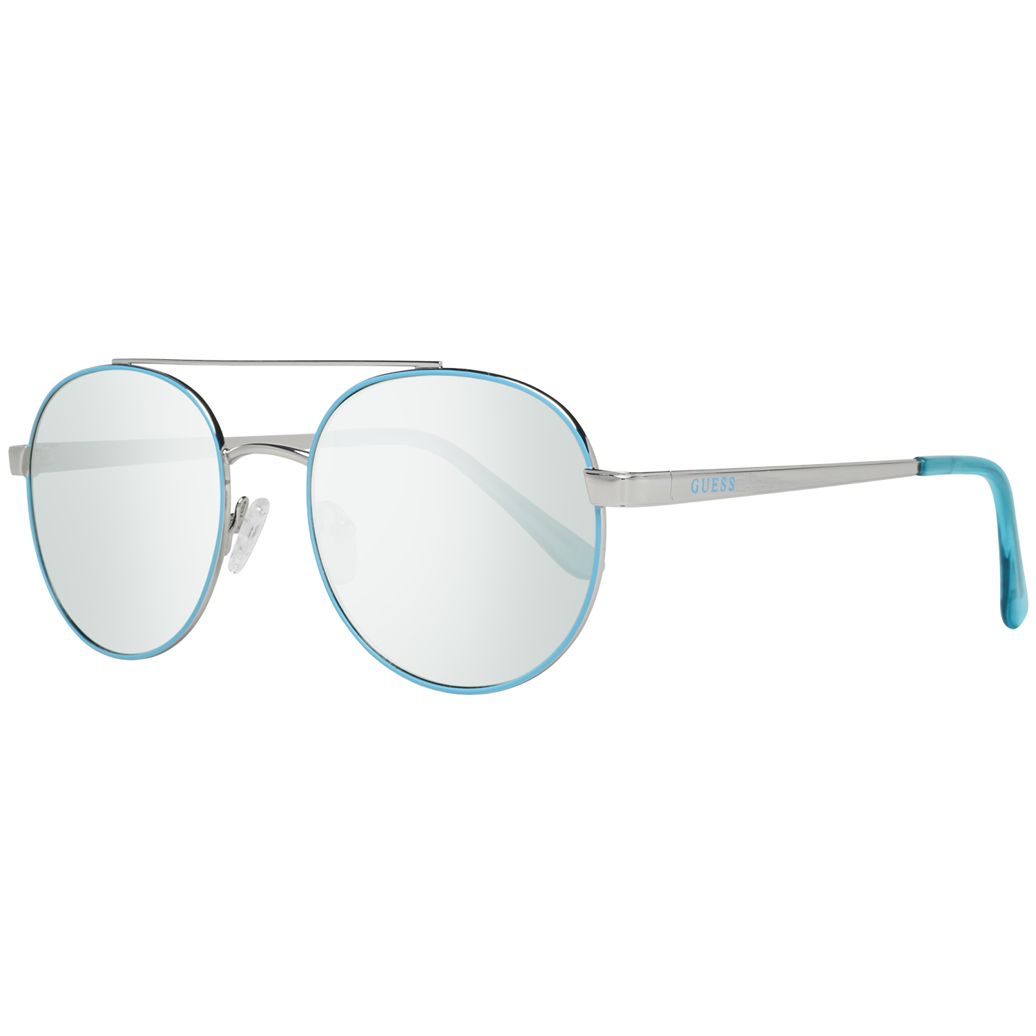 Guess Aviator sunglasses in Blue with Metal frame, model Guess Sunglasses GF0367 5310X, from Burghley & Co – Luxury eyewear UK