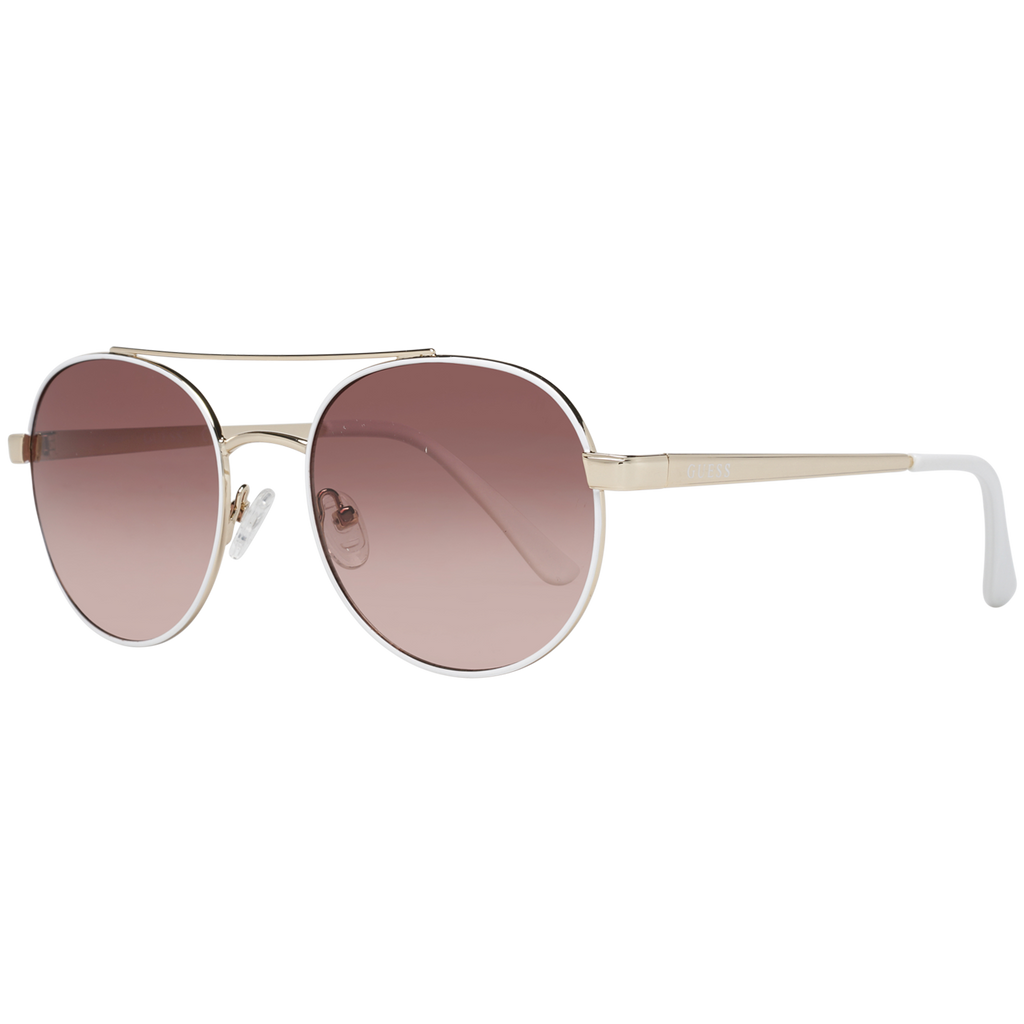 Guess Aviator sunglasses in White with Metal frame, model Guess Sunglasses GF0367 5332T, from Burghley & Co – Luxury eyewear UK