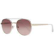 Guess Aviator sunglasses in White with Metal frame, model Guess Sunglasses GF0367 5332T, from Burghley & Co – Luxury eyewear UK