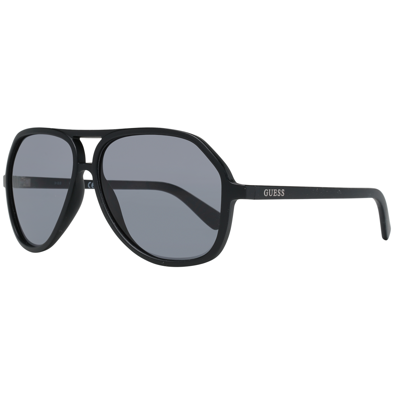 Guess Aviator sunglasses in Black with Plastic frame, model Guess Sunglasses GF0217 6002A, from Burghley & Co – Luxury eyewear UK