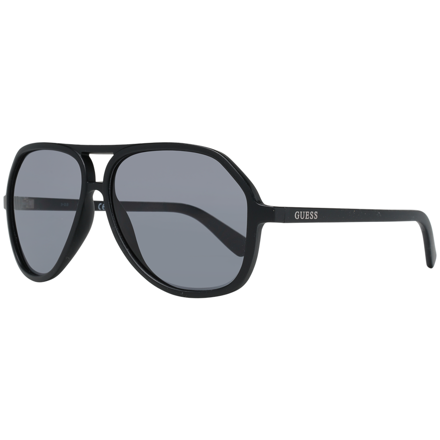 Guess Aviator sunglasses in Black with Plastic frame, model Guess Sunglasses GF0217 6002A, from Burghley & Co – Luxury eyewear UK