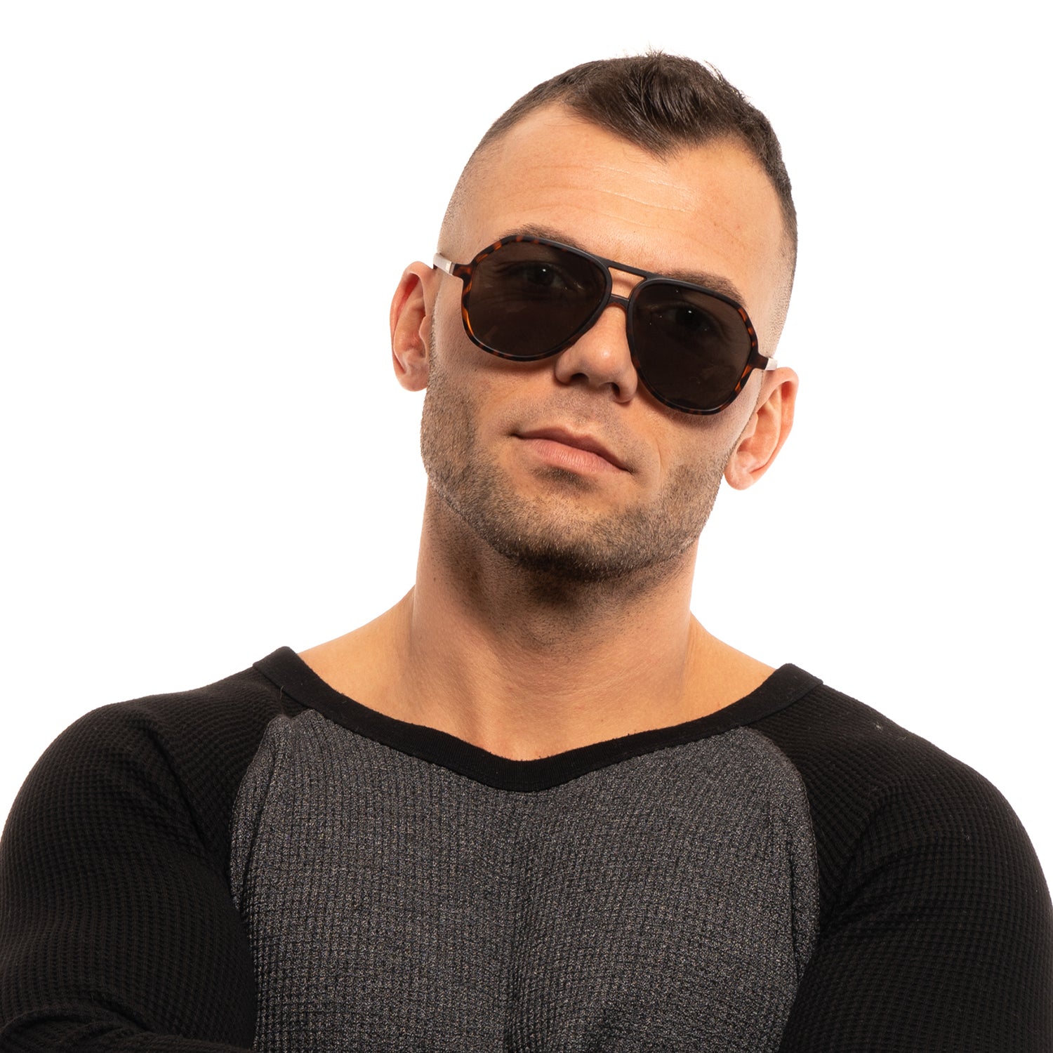 Guess Aviator sunglasses in Brown with Plastic frame, model Guess Sunglasses GF0217 6052N, from Burghley & Co – Luxury eyewear UK