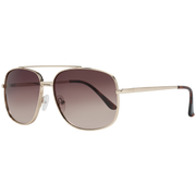 Guess Rectangle sunglasses in Gold with Metal frame, model Guess Sunglasses GF0207 6032F, from Burghley & Co – Luxury eyewear UK