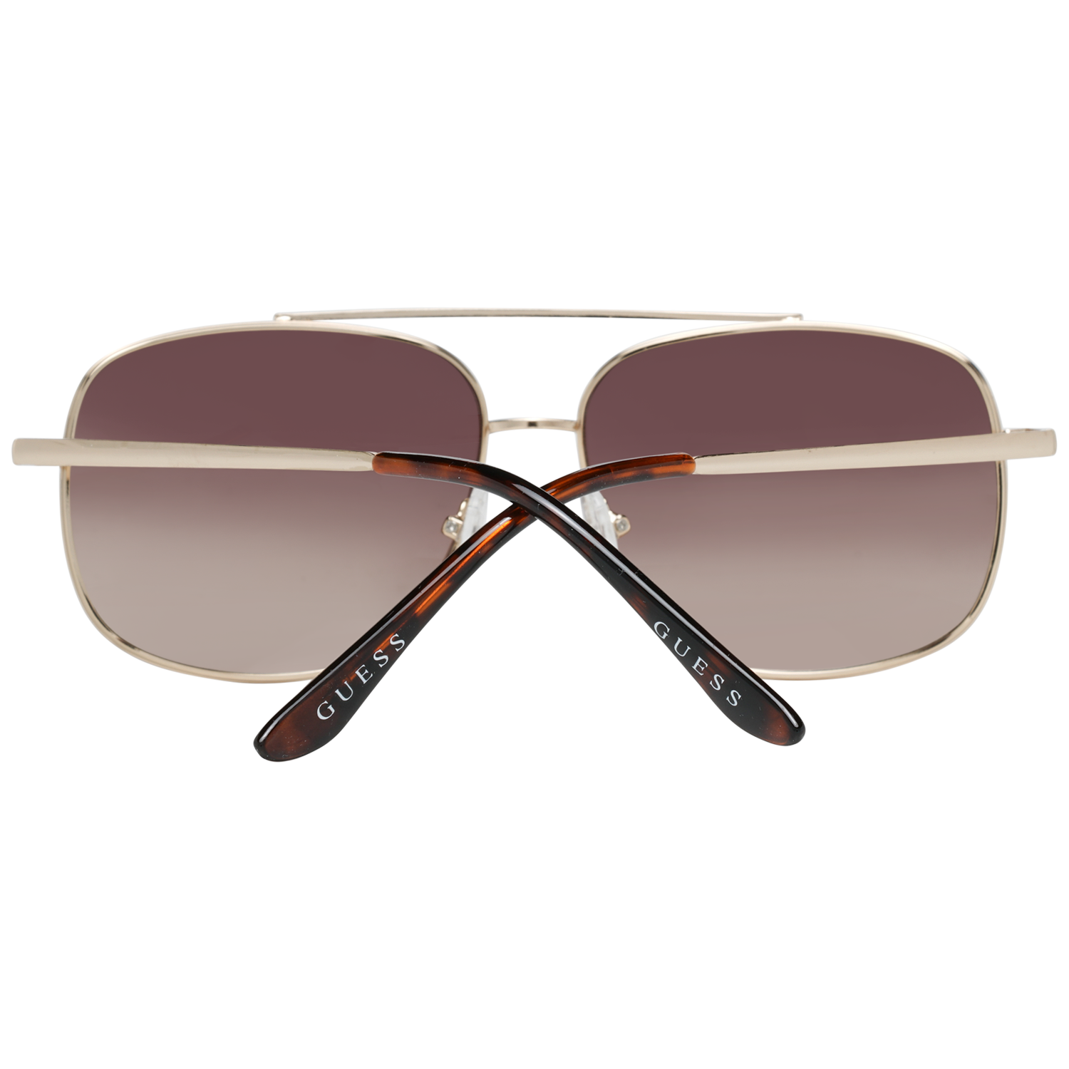 Guess Rectangle sunglasses in Gold with Metal frame, model Guess Sunglasses GF0207 6032F, from Burghley & Co – Luxury eyewear UK