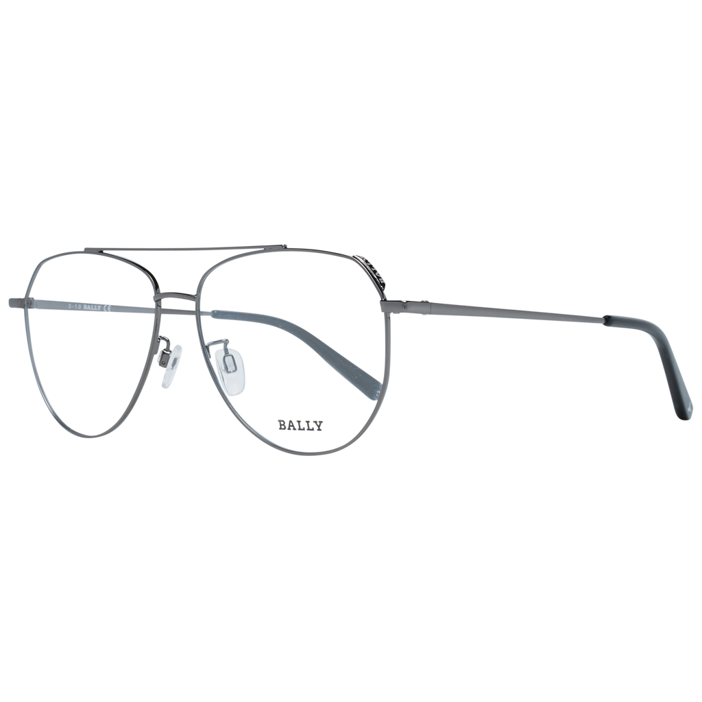 Bally Aviator glasses in Gunmetal with Metal frame, model Bally Optical Frames BY5035-H 57008, from Burghley & Co – Luxury eyewear UK