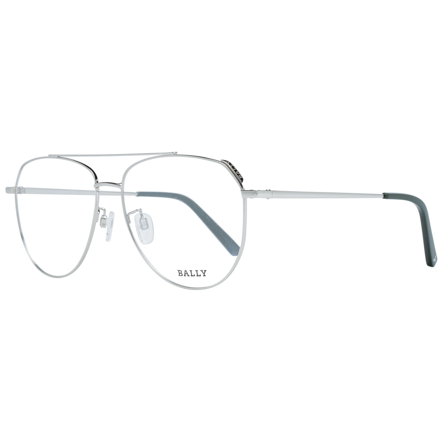 Bally Aviator glasses in Silver with Metal frame, model Bally Optical Frames BY5035-H 57018, from Burghley & Co – Luxury eyewear UK