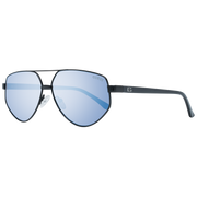Guess Aviator sunglasses in Black with Metal frame, model Guess Sunglasses GF5076 6001X, from Burghley & Co – Luxury eyewear UK