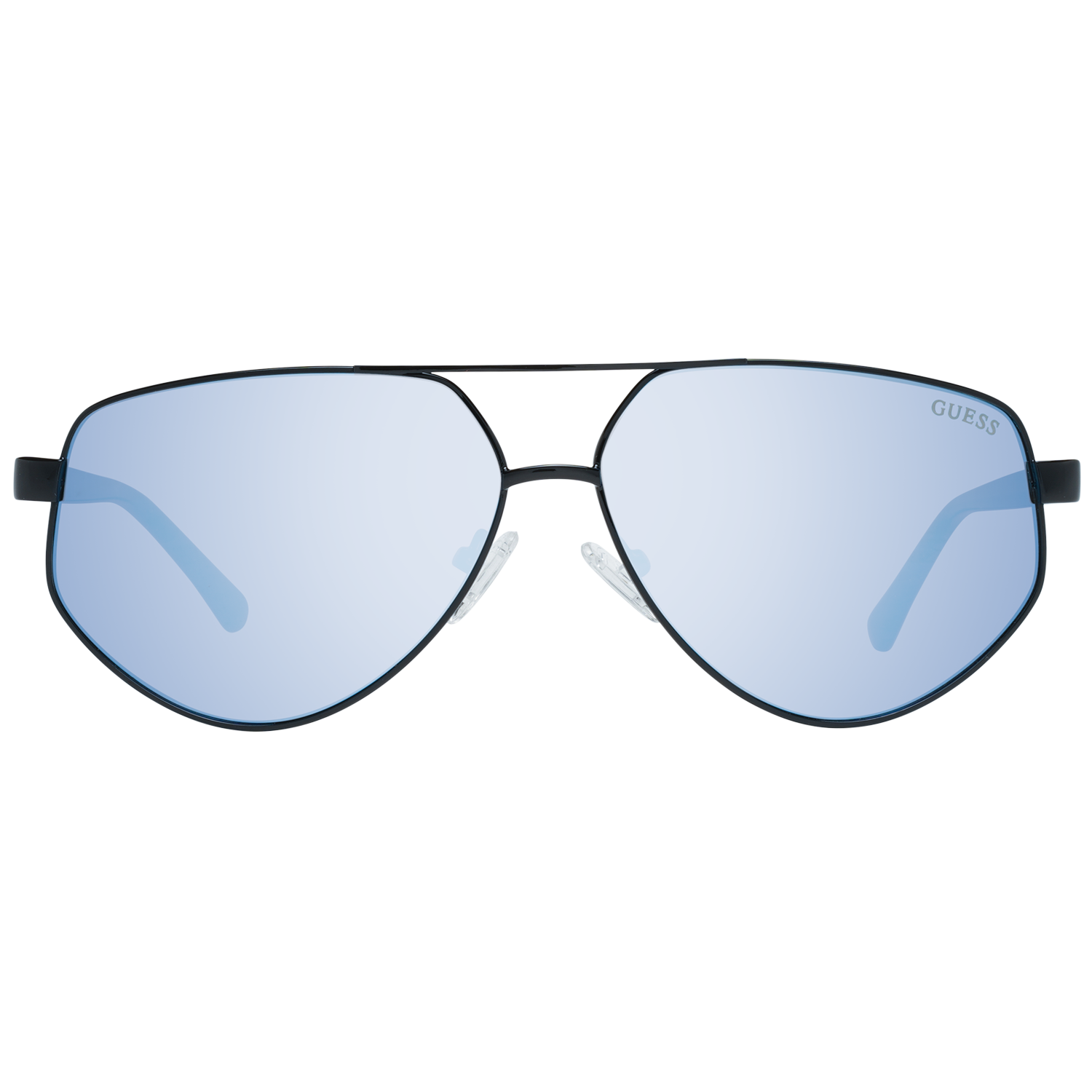 Guess Aviator sunglasses in Black with Metal frame, model Guess Sunglasses GF5076 6001X, from Burghley & Co – Luxury eyewear UK