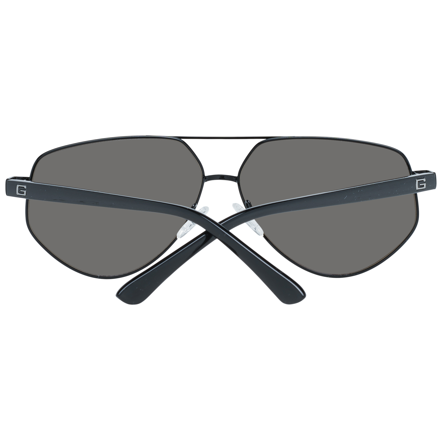 Guess Aviator sunglasses in Black with Metal frame, model Guess Sunglasses GF5076 6001X, from Burghley & Co – Luxury eyewear UK