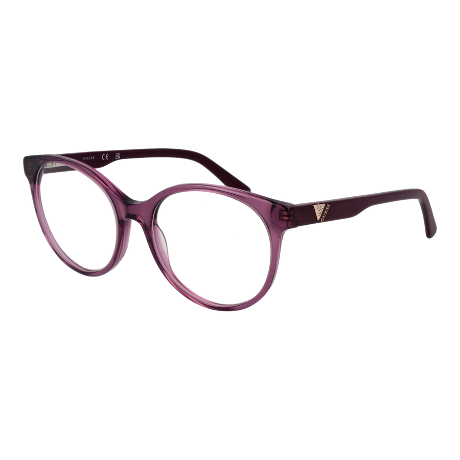Guess Round glasses in Purple with Acetate frame, model Guess Optical Frames GU2944 081 55, from Burghley & Co – Luxury eyewear UK