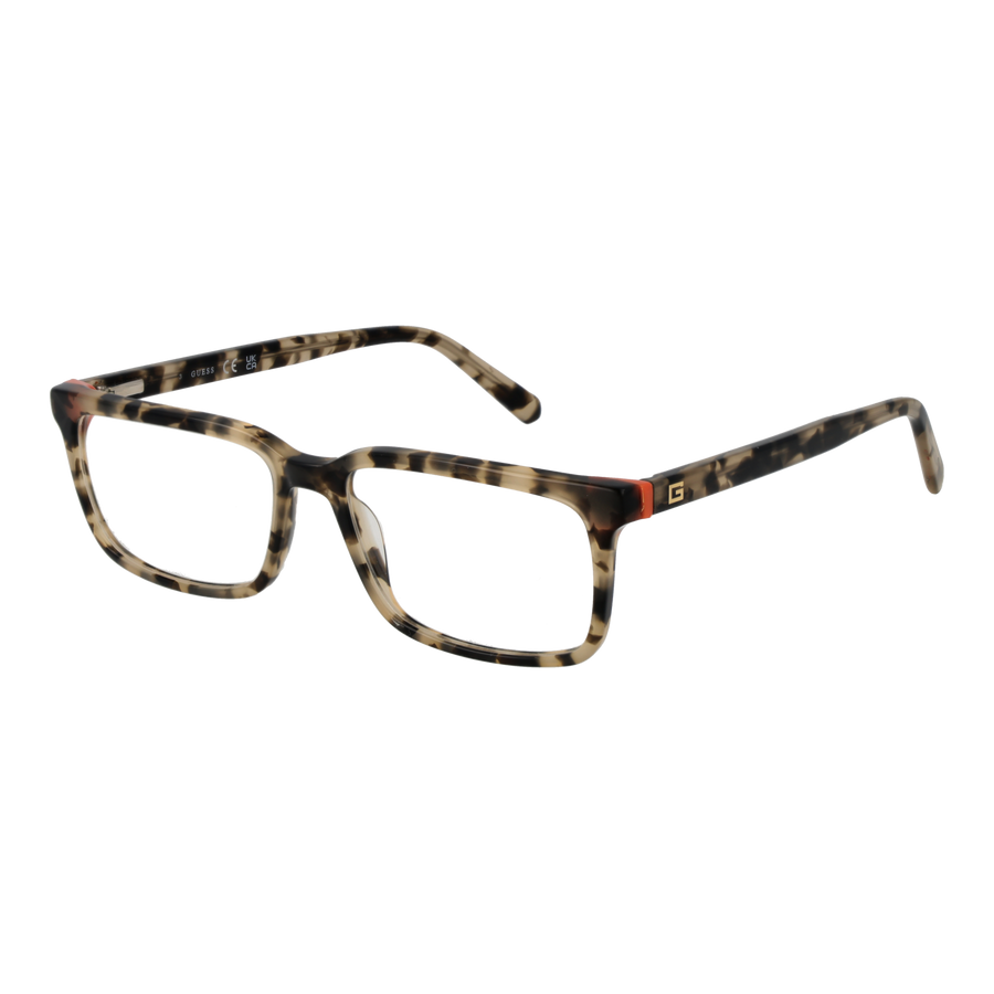 Guess Rectangle glasses with Acetate frame, model Guess Optical Frames GU50068 056 52, from Burghley & Co – Luxury eyewear UK