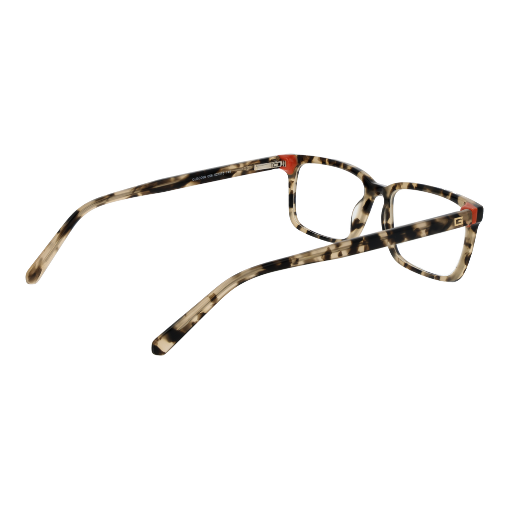 Guess Rectangle glasses with Acetate frame, model Guess Optical Frames GU50068 056 52, from Burghley & Co – Luxury eyewear UK