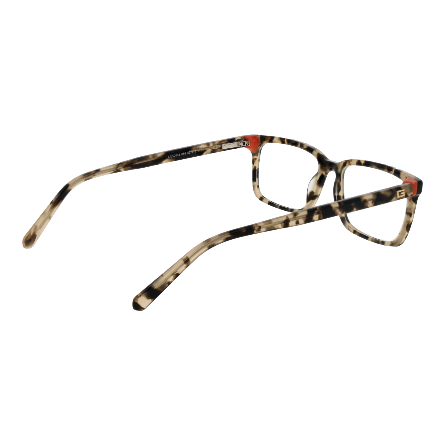 Guess Rectangle glasses with Acetate frame, model Guess Optical Frames GU50068 056 52, from Burghley & Co – Luxury eyewear UK