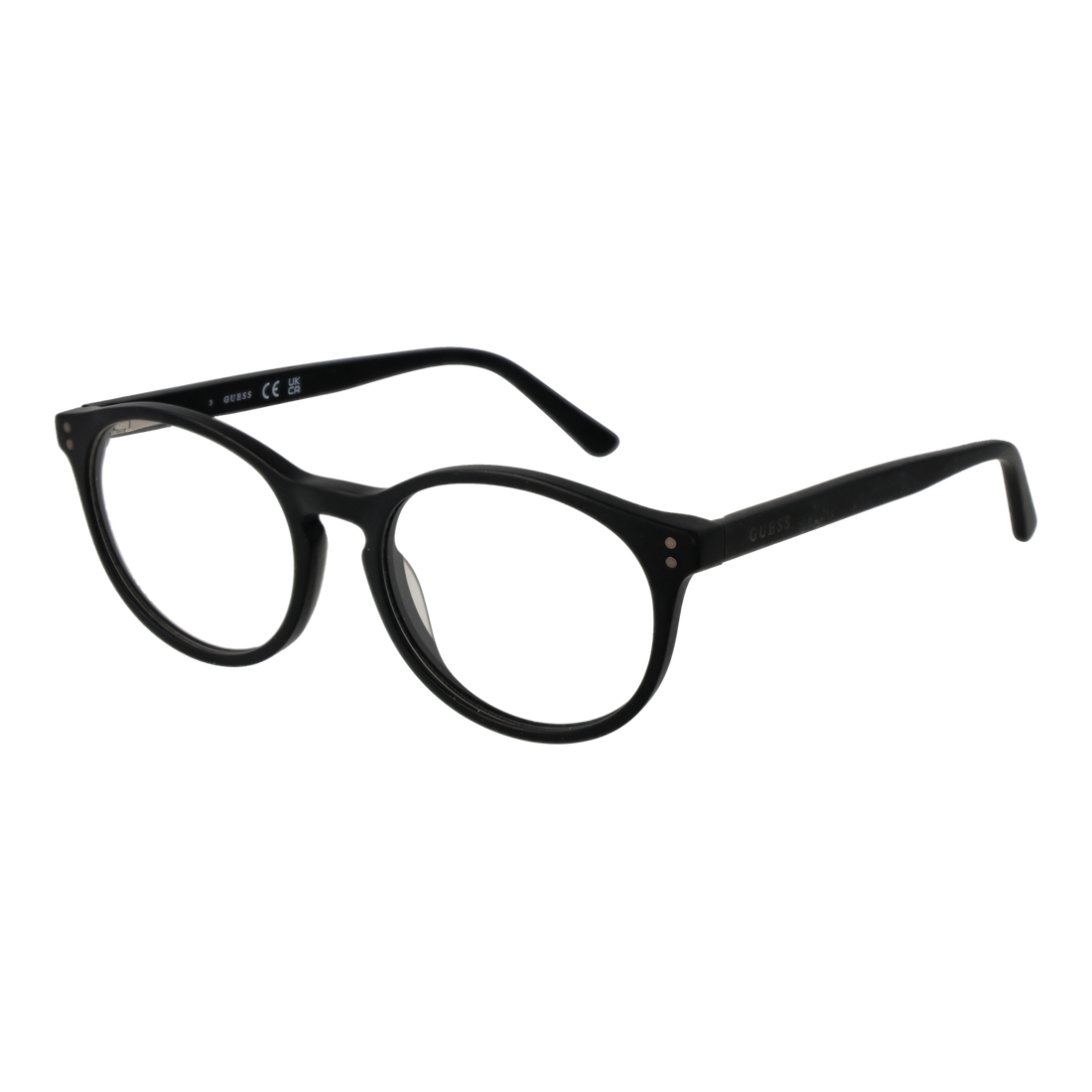 Guess Round glasses in Black with Acetate frame, model Guess Optical Frames GU8266 002 49, from Burghley & Co – Luxury eyewear UK