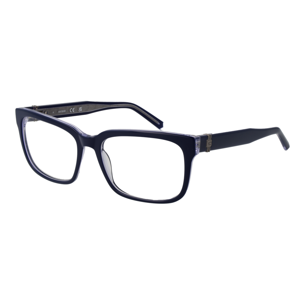 Guess Rectangle glasses in Blue with Acetate frame, model Guess Optical Frames GU50084 092 56, from Burghley & Co – Luxury eyewear UK