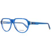 Guess Aviator glasses in Blue with Acetate frame, model Guess Optical Frames GU50090 092 56, from Burghley & Co – Luxury eyewear UK