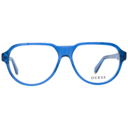 Guess Aviator glasses in Blue with Acetate frame, model Guess Optical Frames GU50090 092 56, from Burghley & Co – Luxury eyewear UK