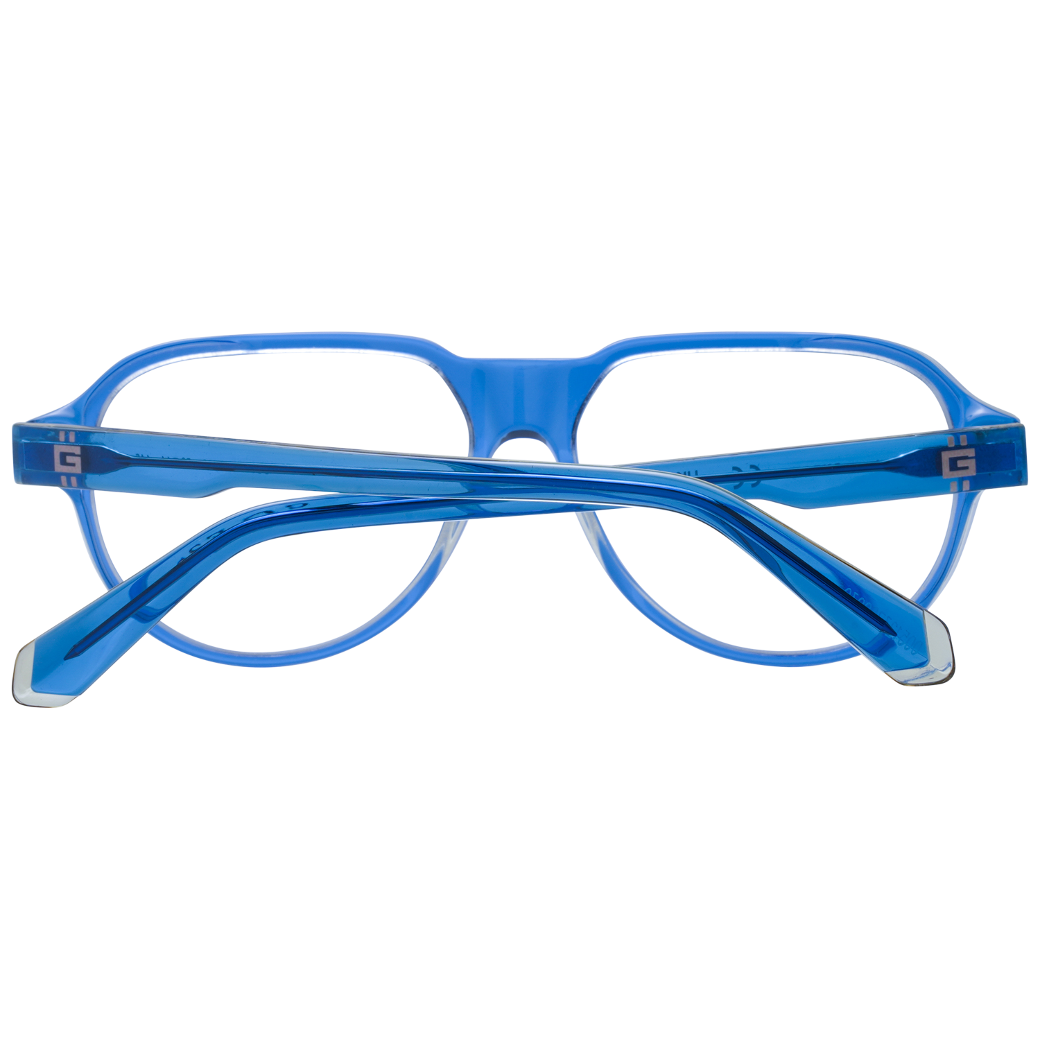 Guess Aviator glasses in Blue with Acetate frame, model Guess Optical Frames GU50090 092 56, from Burghley & Co – Luxury eyewear UK
