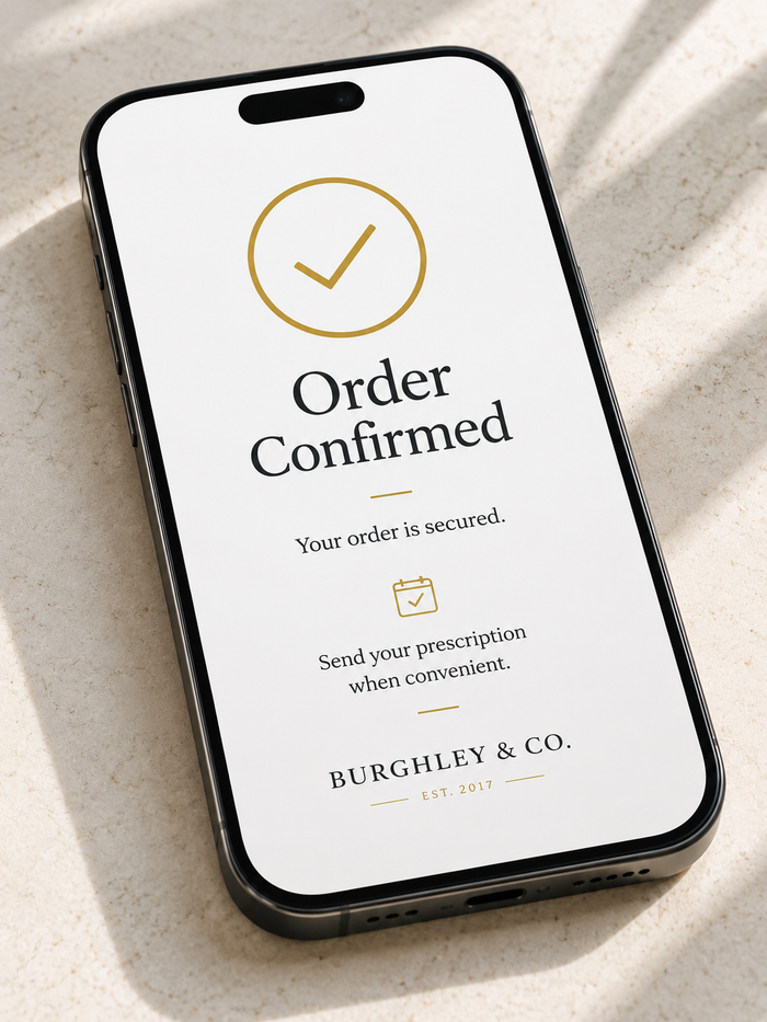 Order glasses online and send prescription later