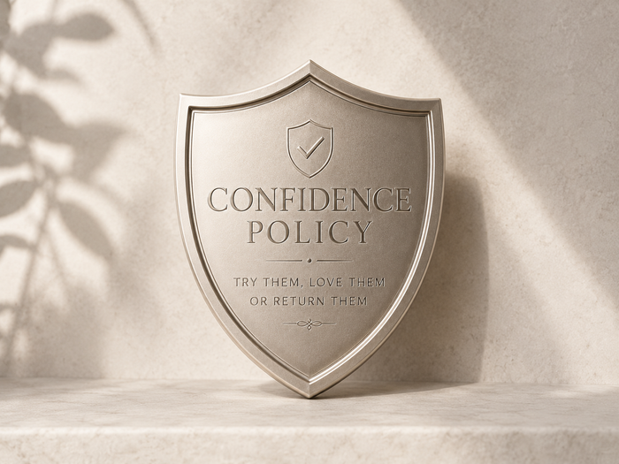 Try glasses at home with Burghley and Co confidence policy