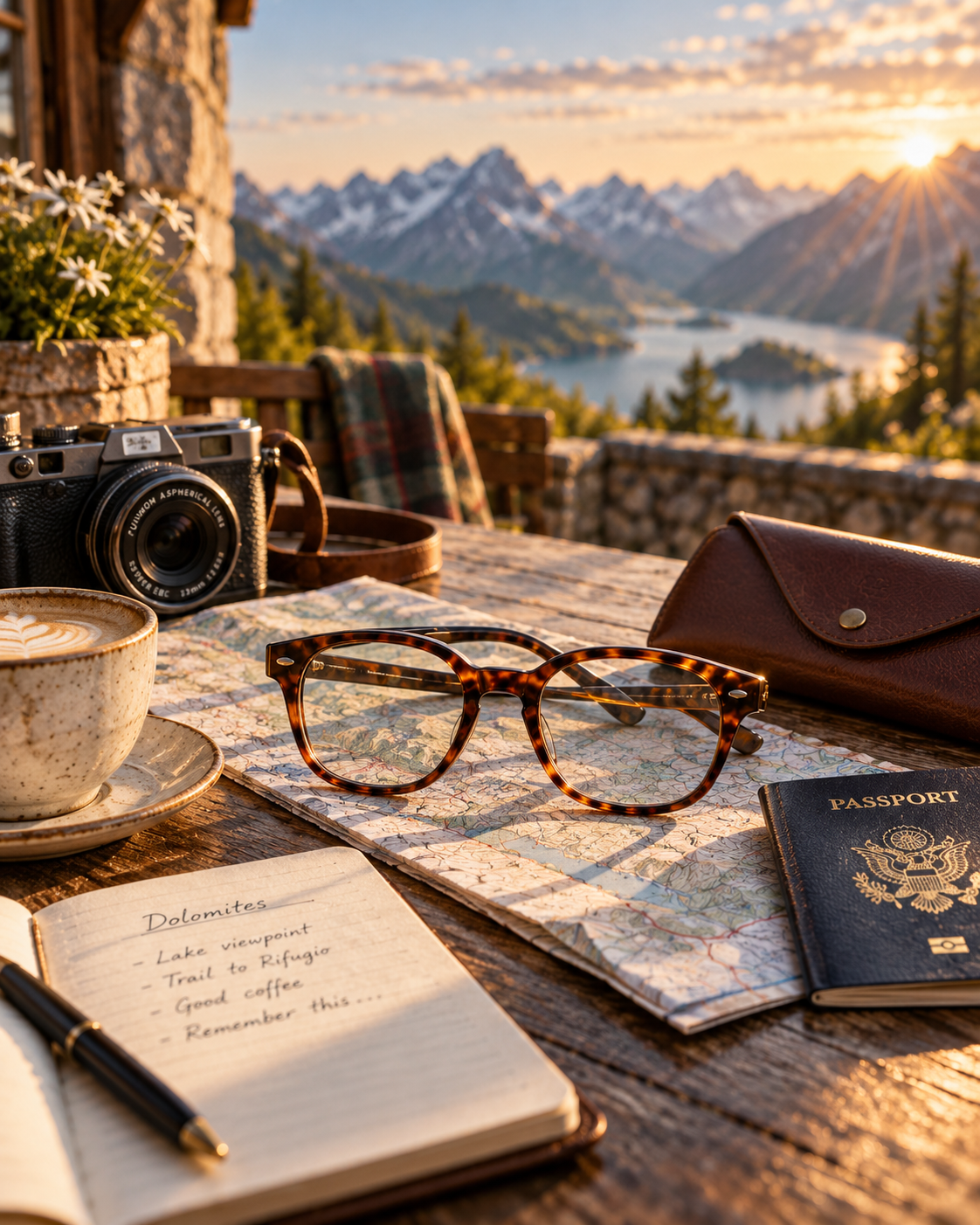 Prescription eyewear and travel essentials